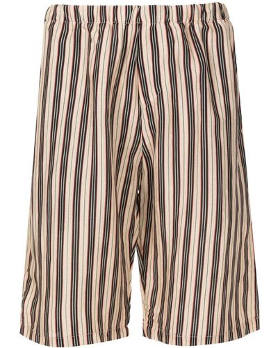 Amir Slama Striped Elasticated-waist Shorts - Multicolour