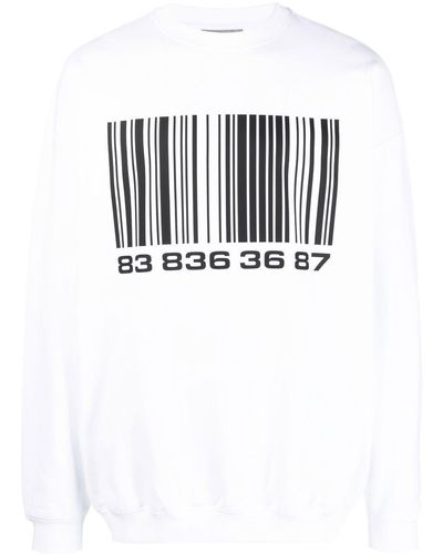 Vetements Sweatshirt mit grafischem Print - Weiß