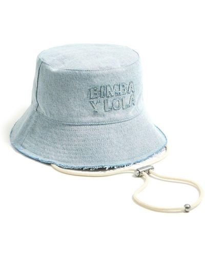 Bimba Y Lola Logo-lettering Bucket Hat - Blue