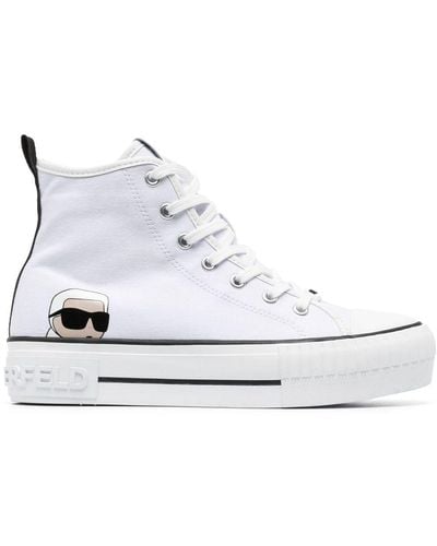 Karl Lagerfeld Ikonik Nft Kampus Max Sneakers - White