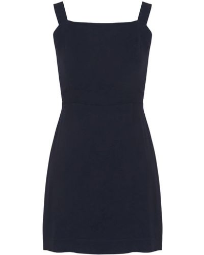 Armani Exchange Knot-embellished Open-back Minidress - Blue