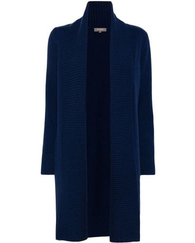 N.Peal Cashmere Abbey cashmere cardi-coat - Blau