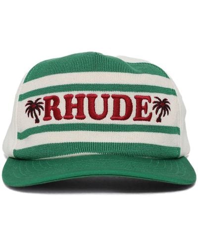 Rhude Cappello da baseball Beach Club con ricamo - Verde