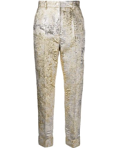 Dolce & Gabbana Jacquard-knit Cropped Pants - Multicolor