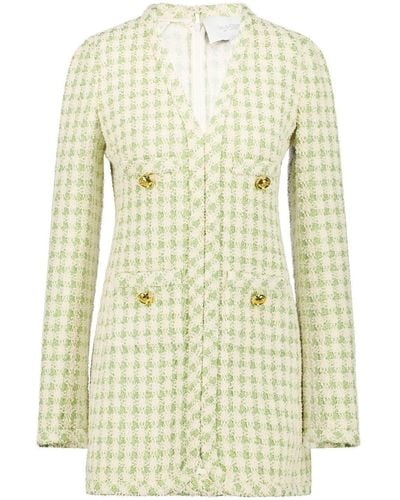 Giambattista Valli Check-print Tweed Blazer Dress - Multicolor