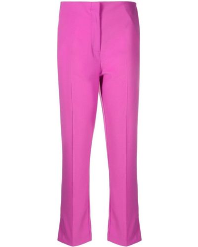 Patrizia Pepe Cropped Tailored Trousers - Pink