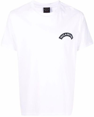 Paul & Shark T-shirt Save The Sea - Blanc