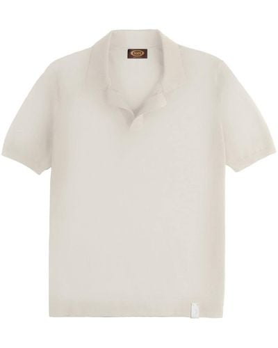 Tod's Short-sleeved Wool Polo Shirt - White