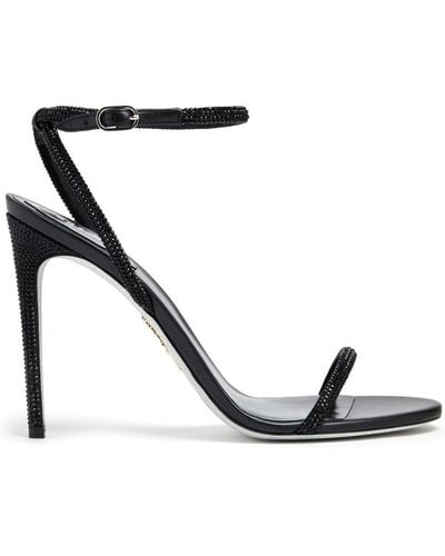 Rene Caovilla Ellabrita Crystal Embellished Sandals - Black