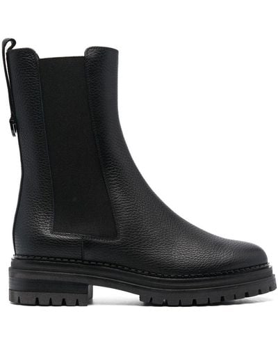 Sergio Rossi Chunky-sole Leather Boots - Black