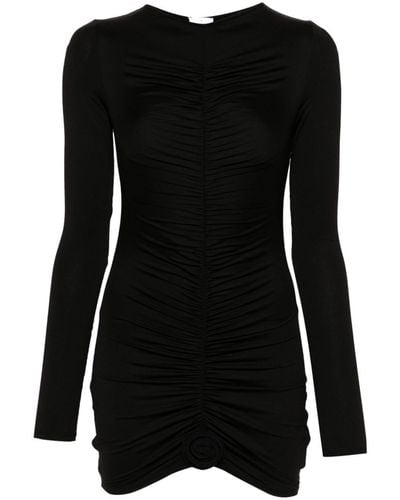 LaRevêche Lillibet Draped Mini Dress - Black