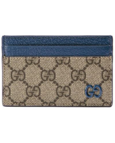 Gucci Porte-cartes gg supreme - Bleu