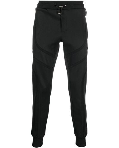 Philipp Plein Basic Drawstring Track Trousers - Black