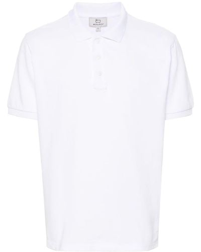 Woolrich Polo en coton à logo imprimé - Blanc