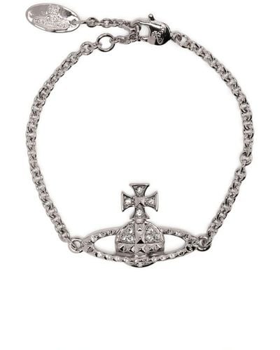 Vivienne Westwood Mayfair Orb-plaque Bracelet - White