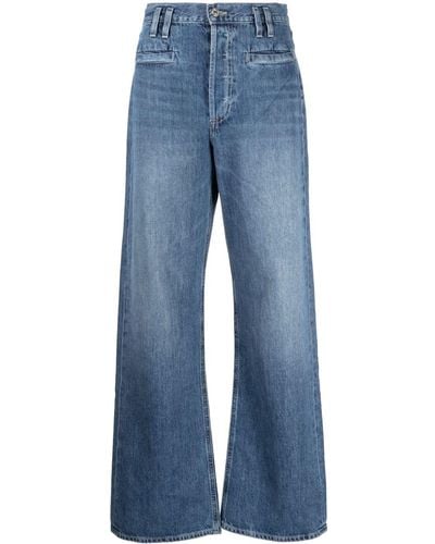 Citizens of Humanity Mid-rise Wide-leg Jeans - Blue