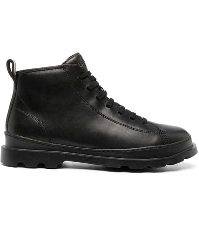 Camper Brutus Lace-up Leather Boots - Black