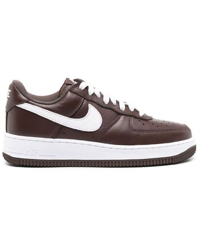 Nike Air Force 1 Low Retro Trainers - Brown
