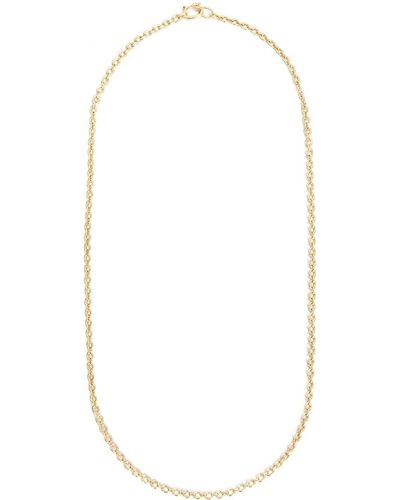 Irene Neuwirth 18kt Gold Oval Link Chain Necklace - White