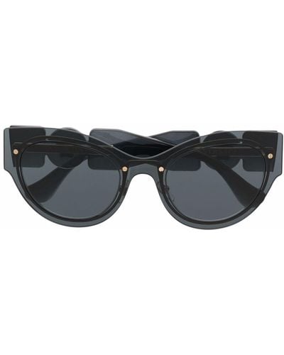 Versace Cat-Eye-Sonnenbrille mit Medusa-Schild - Schwarz