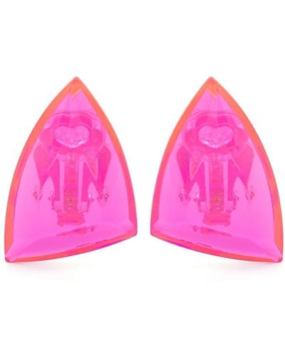 Monies Wikka Clip-on Earrings - Pink