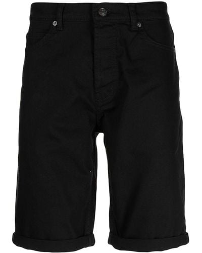 HUGO Pantalones vaqueros cortos ajustados - Negro