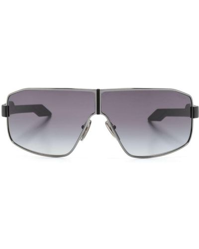 Prada Linea Rossa Shield-frame Sunglasses - Grey