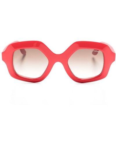 LAPIMA Cecilia Oversize-frame Sunglasses - Red