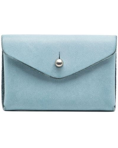 Guidi EN01 leather cardholder - Blau