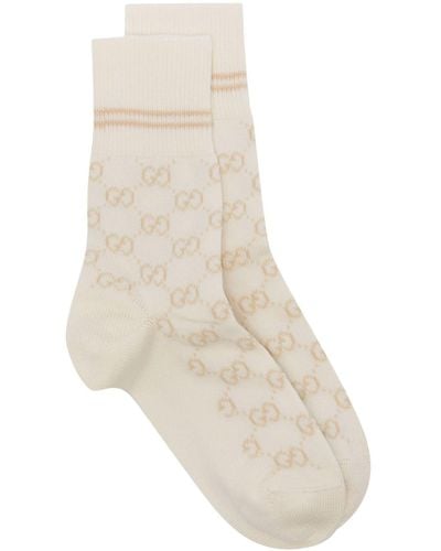 Gucci Socken mit GG Supreme-Print - Weiß