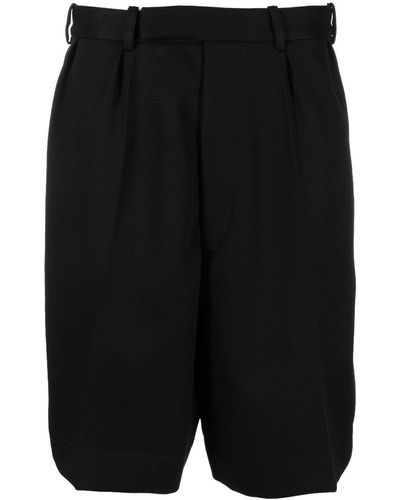 Raf Simons Mid-rise Drop-crotch Shorts - Black