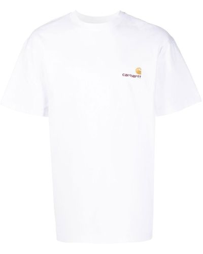 Carhartt ロゴ オーガニックコットン Tシャツ - ホワイト