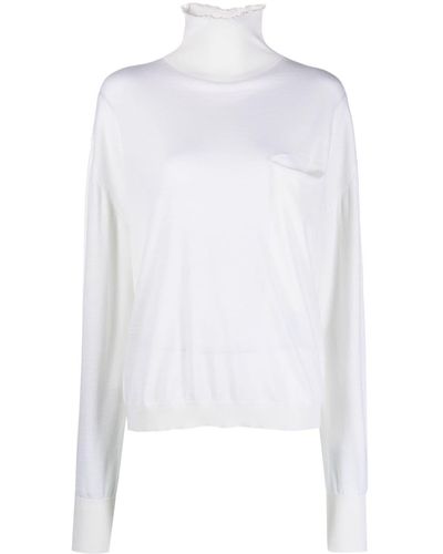 Quira Pullover mit lockerem Design - Weiß