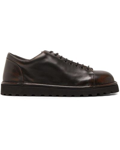 Marsèll Pallotola Pomice Leather Derby Shoes - Black