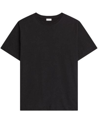 Dries Van Noten Camiseta con cuello redondo - Negro