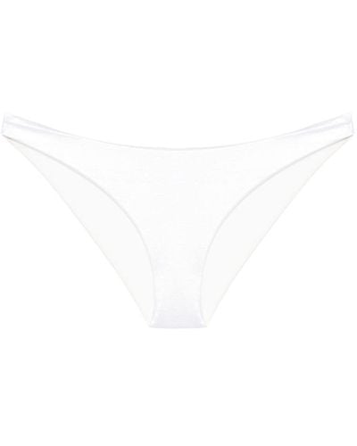Marysia Swim Newport Metallic Bikini Bottoms - White