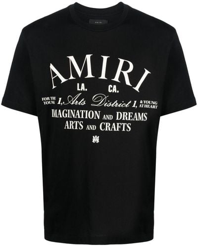 Amiri Arts District コットンジャージーtシャツ - ブラック