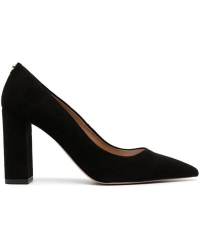 BOSS Pointed-toe 95mm Suede Pumps - Black