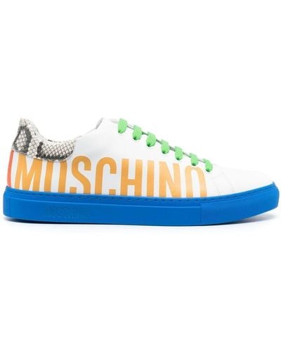Moschino Paneled Low-top Sneakers - Blue