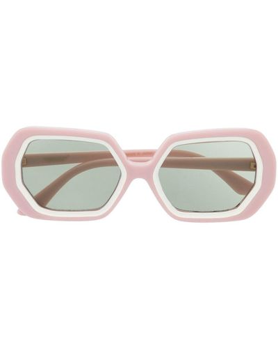 Undercover Sonnenbrille mit Oversized-Gestell - Pink