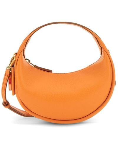 Hogan Mini H-plaque Leather Bag - Orange