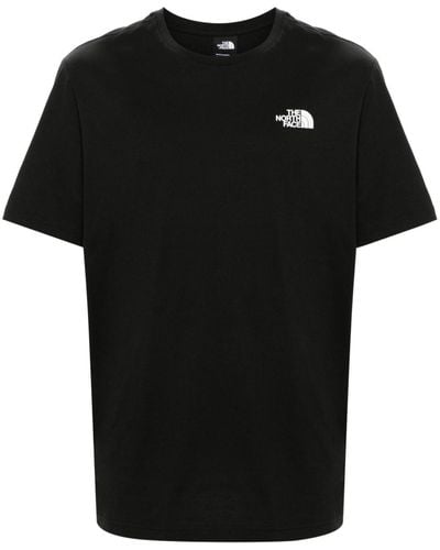 The North Face Storm-print Cotton T-shirt - Black