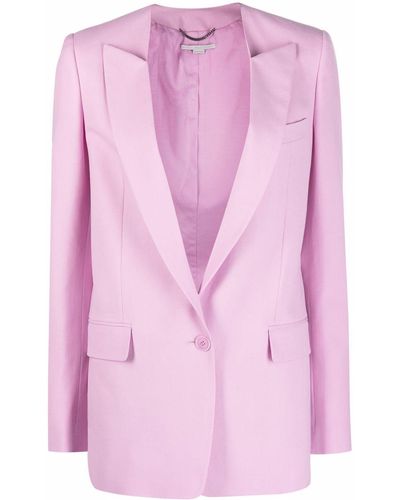 Stella McCartney Single-breasted Tailored Blazer - Pink
