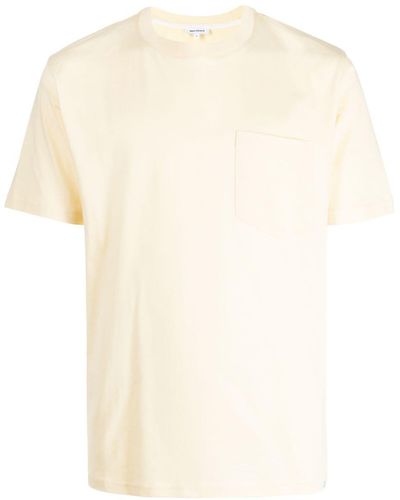 Norse Projects T-shirt Met Logo - Naturel