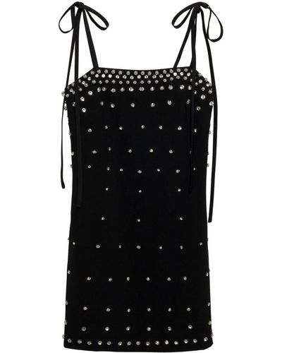 Jonathan Simkhai Mini-jurk Met Kristallen - Zwart