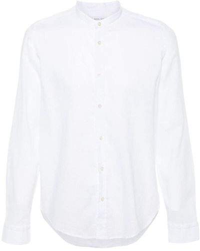 Manuel Ritz Hemd mit Slub-Struktur - Weiß