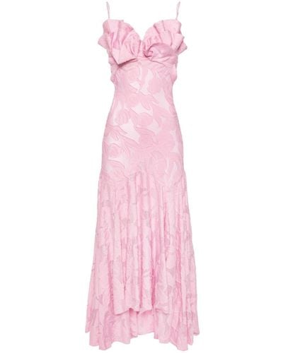 Maria Lucia Hohan Klair Asymmetric Midi Dress - Pink
