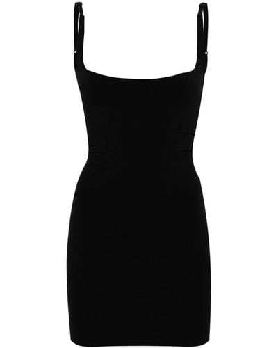 ANDREADAMO Sculpting Jersey Slip Dress - Black