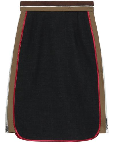 Kolor Minifalda a paneles - Negro