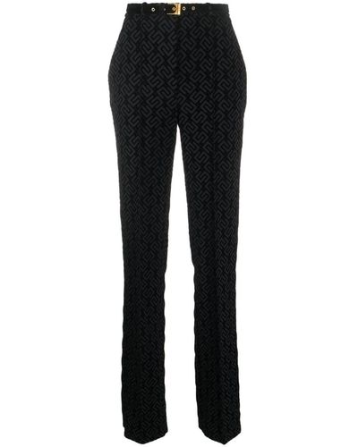 Elisabetta Franchi Straight Broek - Zwart